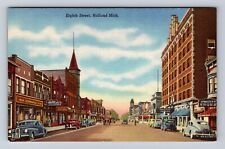 Holland MI-Michigan, Eighth Street, Antique Vintage Souvenir Postcard picture