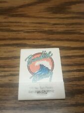 Paradise Beach San Jose Vintage RARE Matchbook (pre-owned) Night club, 80s club picture