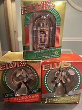 ELVIS Musical Ornaments Carlton Cards Christmas Holiday Series Lot of 3 picture