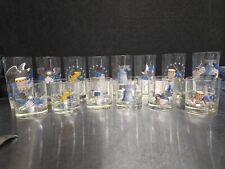 VTG West Virginia Glass High (set 8) and Low Ball (set 6) Bicentennial Glasses picture