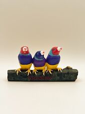 Viewsonic Advertising Gouldian Finch Parrots Birds on Branch Ceramic Pen Holder picture