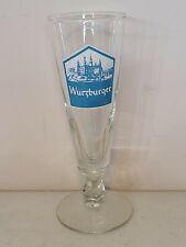 Vintage Wurzburger Hofbrau Bavarian Pilsner Beer Glass Tall picture
