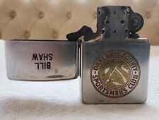 VINTAGE 1950 ZIPPO LIGHTER Oakland County Sportsmen's Clubs PAT 2517191 - RARE picture