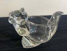 Avon Clear Glass Squirrel Candle Holder picture