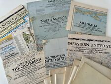 Lot of (15) Vintage 1940s National Geographic Maps picture