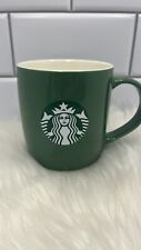 Starbucks  Ceramic Green White Mermaid Siren Logo Coffee Cup 11oz Mug- New. picture