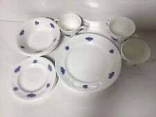 Vintage Floral White Dinner Plates Cups & Bowls picture