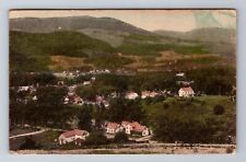 Dorset VT-Vermont, Aerial Of Town Area, Antique, Vintage c1945 Souvenir Postcard picture