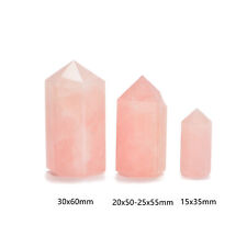 Rose Quartz Point Tower Size 15x35mm 20x50-25x55mm 30x60mm Sold by Piece picture