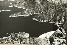 RPPC Shasta Dam California Aerial View Real Photo CA Postcard c1950 picture