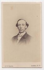 ANTIQUE CDV CIRCA 1860s J.T. UPSON HANDSOME OLDER MAN IN SUIT BUFFALO NEW YORK picture