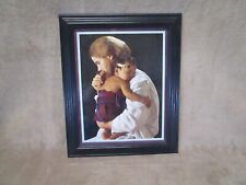 Jesus Christ Holding Baby Love in His Arms Religious  Framed Print picture