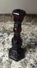 Vtg - Avon 1876 Cape Cod Ruby Red Collection Tall Candle Sticks (lot of 3) picture