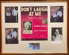 Norman Wisdom - Actor Comedian - Hand Signed Photo Montage (21' X 17') With COA picture