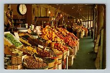 New Orleans LA-Louisiana, Fruits And Vegetables, French Market Vintage Postcard picture