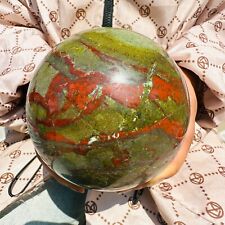 6.6LB Natural dragon blood stone quartz sphere crystal ball reiki healing 3000g picture