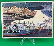 Vintage Ocean City New Jersey Souvenir Postcard Merry Go Round Boardwalk  picture