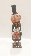 Halloween Debra Schoch Goth Girl In Top Hat Retired RARE Bethany Lowe Flaw picture