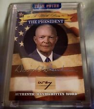 2020 POTUS WORD FROM PRESIDENT *DWIGHT D. EISENHOWER* AUTHENTIC HANDWRITTEN WORD picture