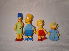 Vintage 1990 Simpsons Marge Bart Lisa Magie Plush Stuffed Figures Lot of 4 picture