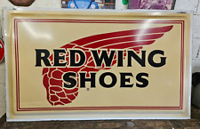 LARGE Vintage Red Wing Shoes Sign Boot Advertisement  Shoe store work wear B picture