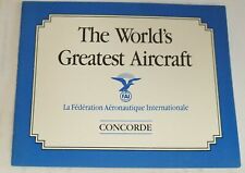 Franklin Mint Concorde THE WORLDS GREATEST AIRCRAFT Original COA  picture