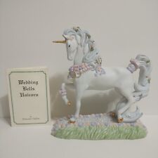 Wedding Bells Unicorn Figurine by Princeton Gallery Lenox, Gold Accents, COA '04 picture
