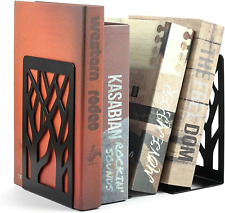 1 Pair Book Ends, Non Skid Metal Bookend, Book Ends for Heavy Books, Bookends fo picture