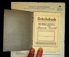 1943 Germany Work record book and instruction picture