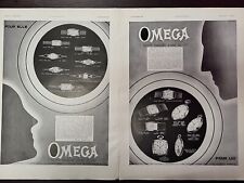 (2) Omega Watch 1930 L'illustration Mag Print Advertising FRENCH His & Hers Dual picture
