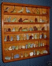  oak display case plexiglass front for wade figurines wades  picture