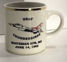 RARE USAF United States Air Force Coffee Mug Whiteman Base F-16 Aviation picture