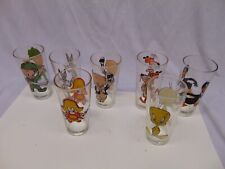 (7) 1973 Looney Tunes Pepsi Collector Glasses Bugs Daffy Porky Tweety Yosemite picture