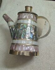 Alpaca Mexico Silver? and Abalone Pitcher picture