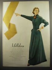 1950 Milliken Woolens Advertisement - Leisure Design Hostess Coat picture