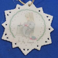 Vintage Christmas tree Ornament To My Friend Plastic Holiday Décor picture