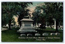 c1910 Rutherford Birchard Hayes Monument Oakwood Cemetery Fremont Ohio Postcard picture