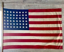 Vintage 1912-1959 USA 48 Star American Flag 33”x 22” picture