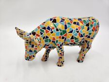 2002 Cow Parade Westland Giftware #9143 MOOZAIC Colorful Cow Figurine picture