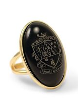 Kappa Delta Sorority Duchess Ring - 14k Gold Plated & Black Onyx- New picture