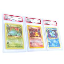 Charizard Blastoise Venusaur 1st Edition Labels + Cards + Slabs Included picture