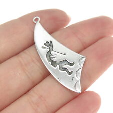 Old Pawn 925 Sterling Silver Vintage Southwestern Kokopelli Charm Pendant picture