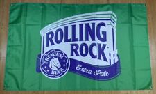 Rolling Rock Beer Sign Flag Banner Logo Advertising Image Mancave Bar picture