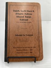 1948 Duluth South Shore & Atlantic Railway Mineral Range Railroad Schedule Train picture