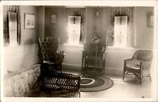 Interior View of 1920's Parlor RPPC Postcard picture