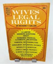 Vintage 1965 Dell Purse Book WIVES LEGAL RIGHTS #9622 Mini Booklet picture