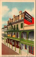 New Orleans LA-Louisiana, 1840 Antoine's Restaurant Antique Vintage Postcard picture