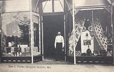 Bolivar Missouri Early 1900s Pharmacist In Front Drug Store Dan Farrar Druggist picture