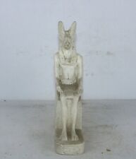 Rare Ancient Egyptian Antique Anubis Statue God of Mummification Egyptian Myths picture