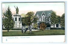 1908 Monument Square Fitchburg MA Massachusetts Early Postcard Raphael Tuck Sons picture